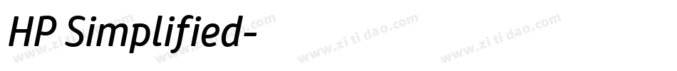 HP Simplified字体转换